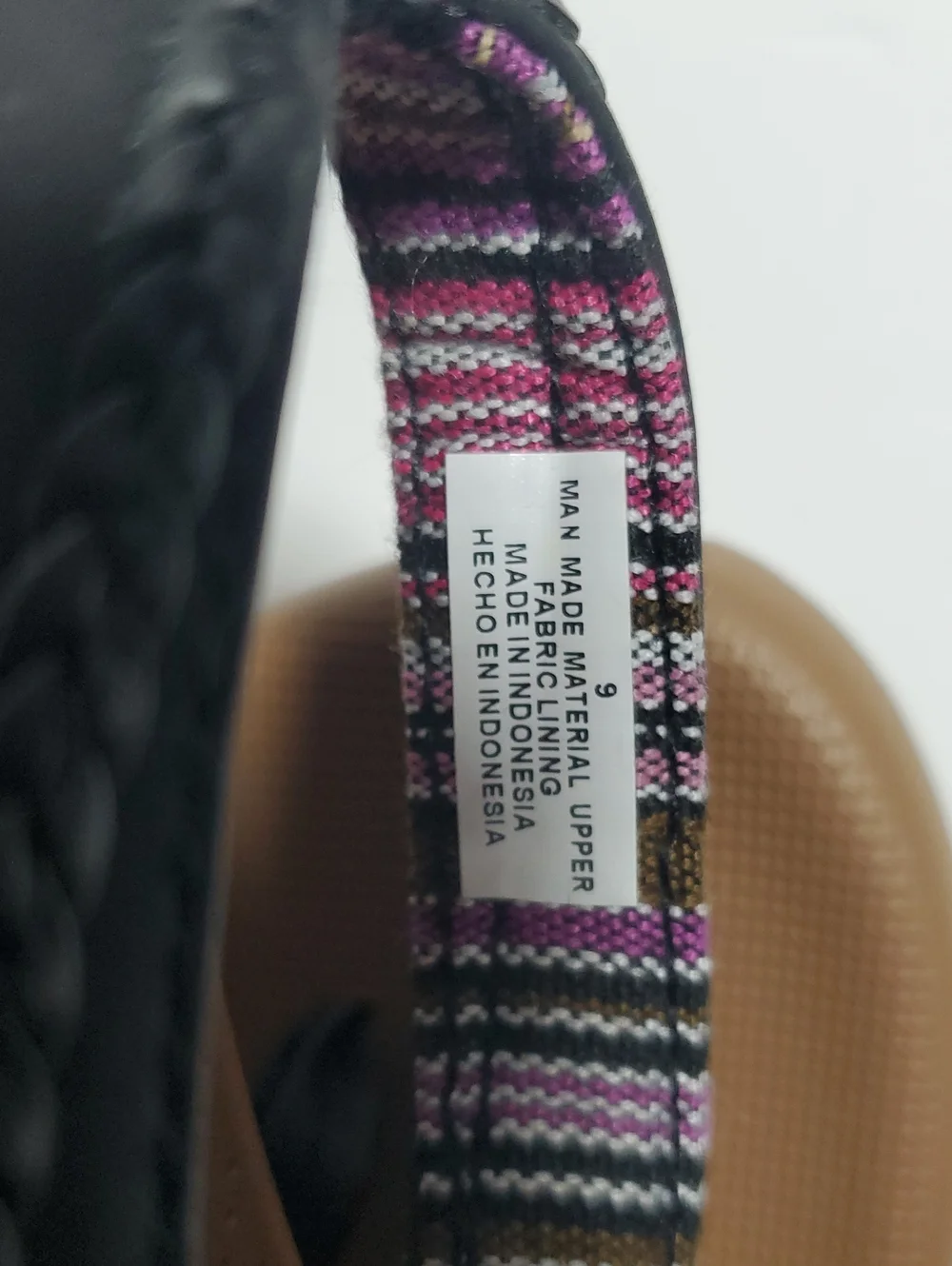 Flojos Flip Flops Size 9 Black Tan Women 9